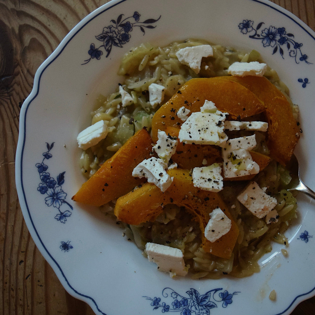Butternut Squash, Sage & Feta Orzo